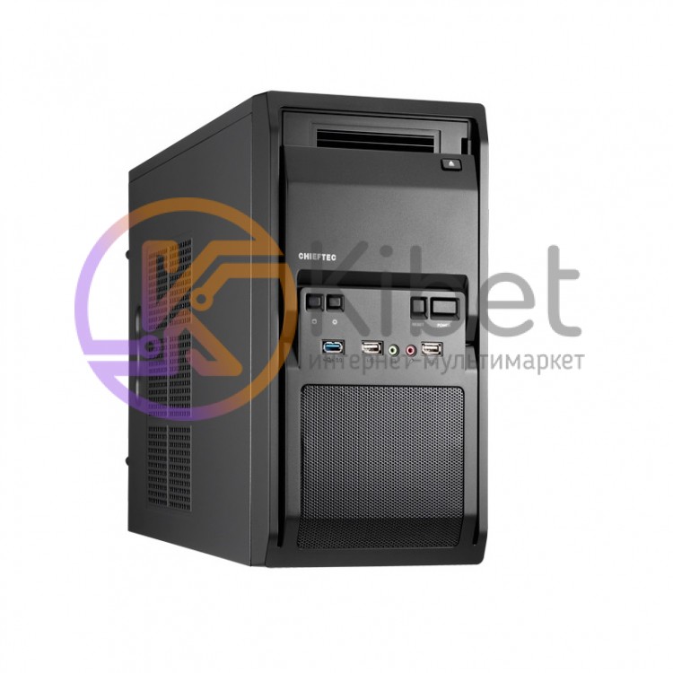Корпус Chieftec Libra LT-01B-OP Black, без БП, Mini Tower, Micro ATX, USB 3.0, 2