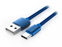 Кабель USB - USB 3.1 Type C, LDNIO, Blue, 1 м (LS60)