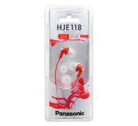 Наушники Panasonic RP-HJE118GU-R Red, Mini jack (3.5 мм), вкладыши, кабель 1,1 м
