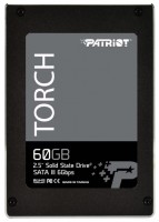 Твердотельный накопитель 60Gb, Patriot Torch, SATA3, 2.5', MLC, 530 430 MB s (PT