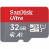 Карта памяти microSDHC, 32Gb, Class10 UHS-I, SanDisk Ultra A1, без адаптера (SDS