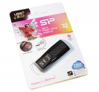 USB 3.0 Флеш накопитель 32Gb Silicon Power Blaze B50 Black, SP032GBUF3B50V1K