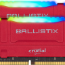 Модуль памяти 16Gb x 2 (32Gb Kit) DDR4, 3000 MHz, Crucial Ballistix RGB, Red, 15