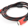 Кабель HDMI - HDMI 20 м Merlion Black, V1.4, коннектор RED Black (YT-HDMI(M) (M)