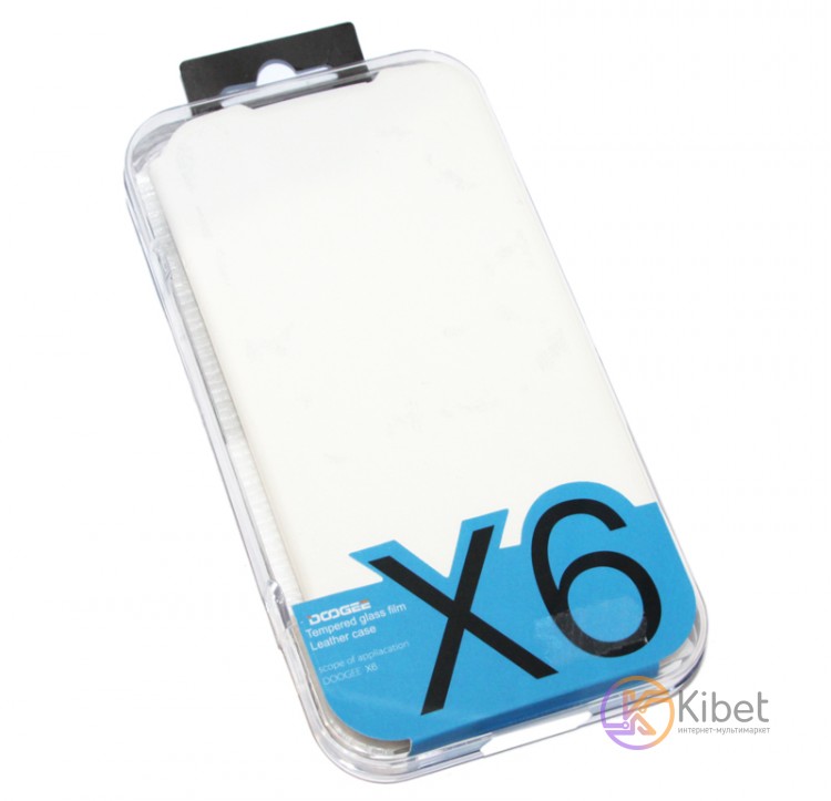 Чехол + стекло для смартфона Doogee X6 White