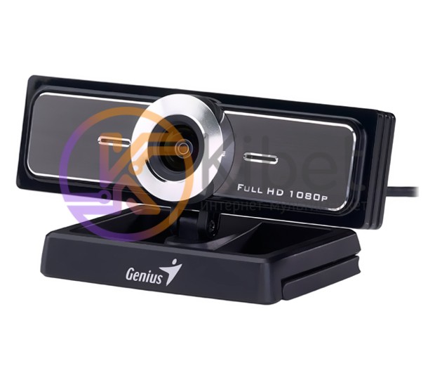 Web камера Genius WideCam F100 Black, 2.0 Mpx, 1920x1080, USB 2.0, встроенный ми