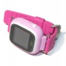 Детские часы Q100 с GPS Pink, Wi-Fi модуль, сенсорный экран 1.22', GPS трекер (м