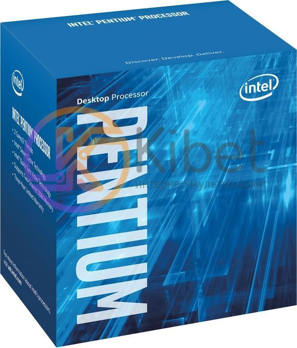 Процессор Intel Pentium (LGA1151) G4500, Box, 2x3,5 GHz, HD Graphic 510 (1050 MH