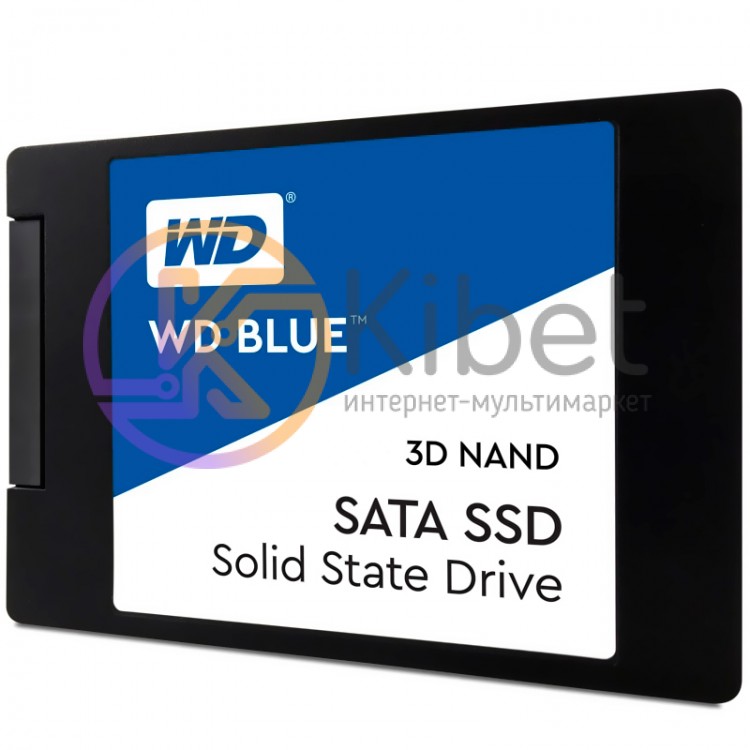 Твердотельный накопитель 250Gb, Western Digital Blue, SATA3, 2.5', TLC 3D V-NAND
