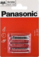 Батарейки AAA, Panasonic Red Zinc, солевая, 4 шт, 1.5V, Blister (R03RZ 4BP)