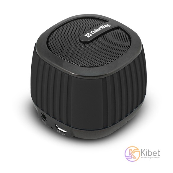 Bluetooth колонка ColorWay Micro Beat, Black, 3W, аккумулятор 600 mAh, сменные р