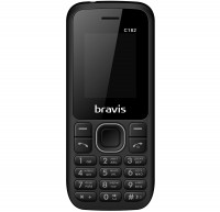 Мобильный телефон Bravis C182 Simple Black, 2 Sim, 1.77' (160x120), MicroSD, BT,