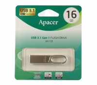 USB 3.1 Флеш накопитель 16Gb Apacer AH15E, Metal silver (AP16GAH15ES-1)
