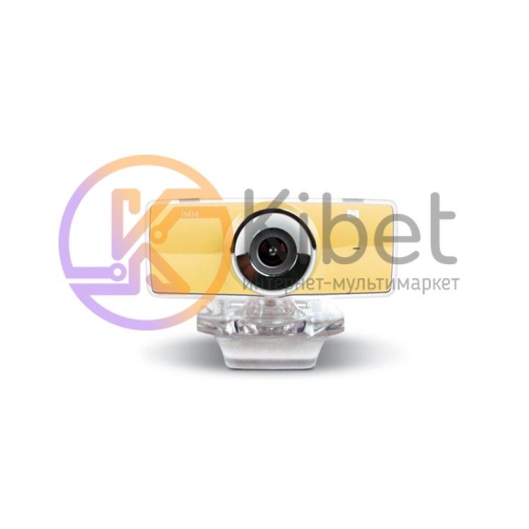 Web камера Gemix F9 Yellow, 1.3 Mpx, 640x480, USB 2.0, встроенный микрофон