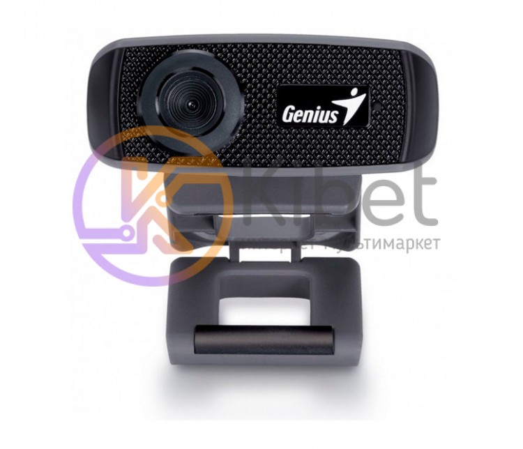 Web камера Genius FaceCam 1000X HD, Black, 1Mp, 1280x720 30 fps, микрофон, USB 2