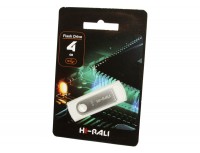 USB Флеш накопитель 4Gb Hi-Rali Shuttle series Silver, HI-4GBSHSL