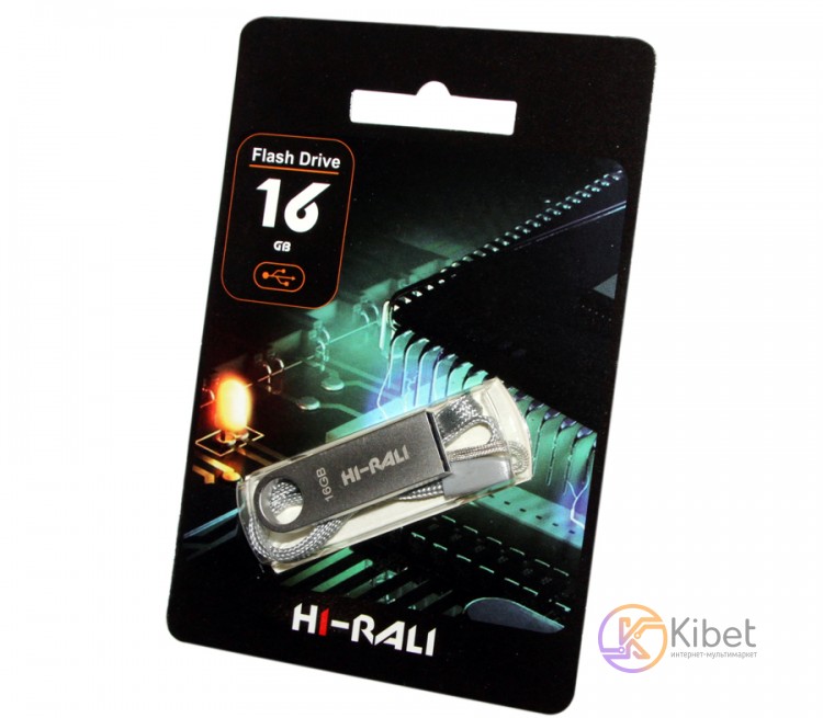 USB Флеш накопитель 16Gb Hi-Rali Shuttle series Silver (HI-16GBSHSL)
