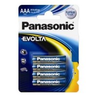 Батарейки AAA, Panasonic Evolta, щелочная, 4 шт, 1.5V, Blister (LR03EGE 4BP)