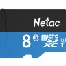 Карта памяти microSDHC, 8Gb, Class10 UHS-I, Netac P500, без адаптера (NT02P500ST
