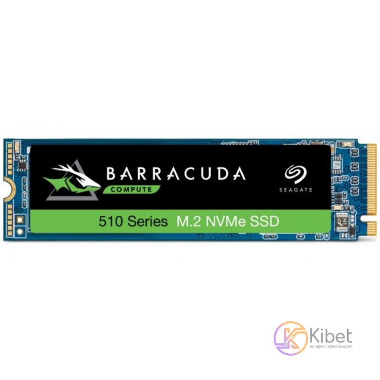 Твердотельный накопитель M.2 500Gb, Seagate BarraCuda 510, PCI-E 4x, 3D TLC, 340