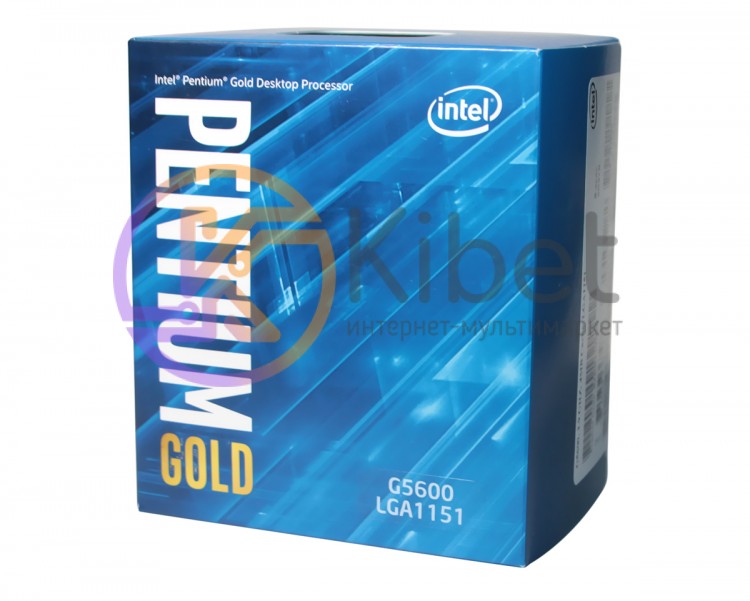 Процессор Intel Pentium Gold (LGA1151) G5600, Box, 2x3,9 GHz, UHD Graphic 630 (1