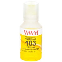 Чернила WWM Epson L3100 L3110 L3150, Yellow, 140 мл, водорастворимые (E103Y)