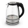 Чайник Esperanza 'Yosemite', Black Silver, 2200 Вт, 1.7 л, дисковый, стекло, фил