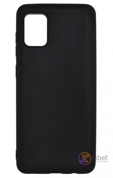 Накладка силиконовая для смартфона Samsung A31 (A317), Soft case matte Black