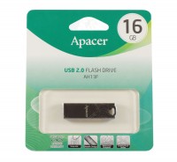 USB Флеш накопитель 16Gb Apacer AH13F, Metal silver (AP16GAH13FA-1)