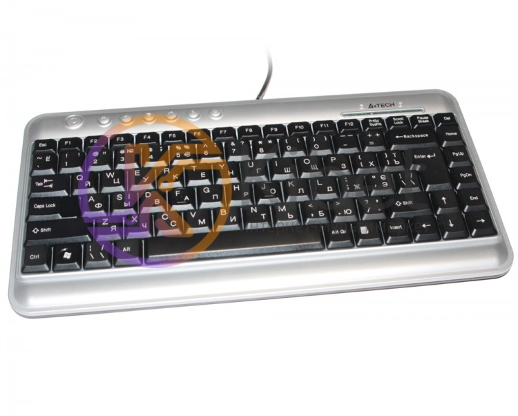 Клавиатура A4tech KL-5-R USB, Black-Silver, USB, мультимедийная