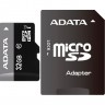 Карта памяти microSDHC, 32Gb, ADATA, Class10 UHS-I, SD адаптер (AUSDH32GUICL10-R