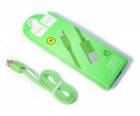 Кабель USB - microUSB, Hoco X5 Bamboo, 1 м, Green