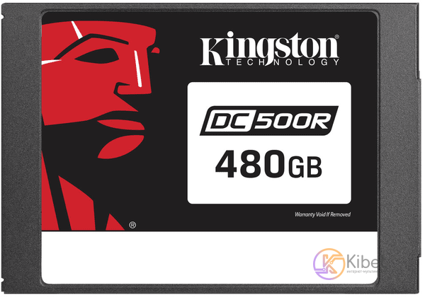 Твердотельный накопитель 480Gb, Kingston DC500R, SATA3, 2.5', 3D TLC, 555 500 MB