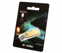 USB Флеш накопитель 8Gb Hi-Rali Shuttle series Gold HI-8GBSHGD
