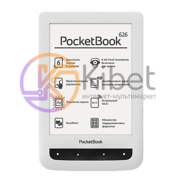 Электронная книга 6' PocketBOOK 626 Touch Lux 3 White (PB626(2)-D-CIS) 1024?758,