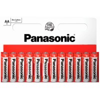 Батарейки AA, Panasonic Red Zinc, солевая, 12 шт, 1.5V, Blister (R6RZ 12HH)