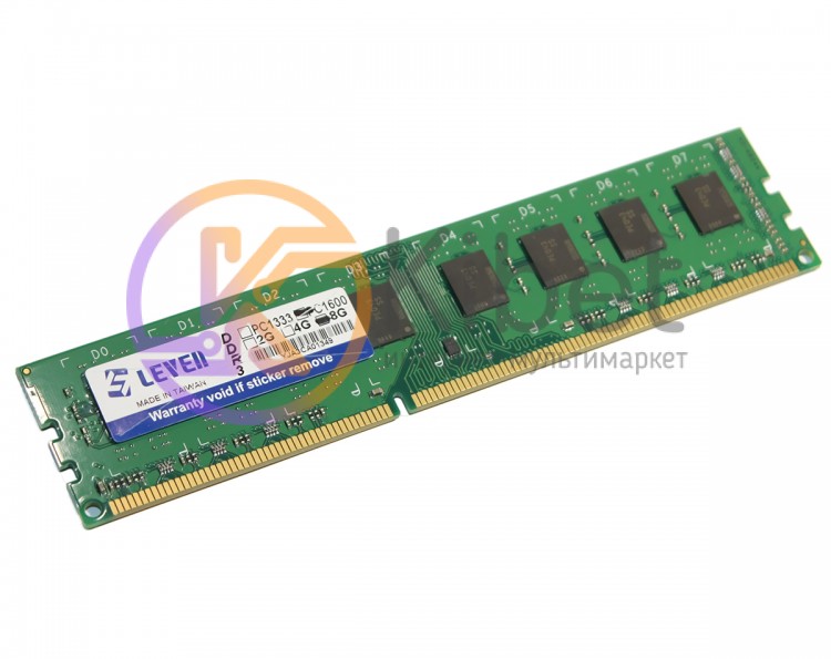 Модуль памяти 8Gb DDR3, 1600 MHz, Leven, 10-10-10-28, 1.5V (JR3U1600172308-8M)