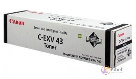 Тонер Canon C-EXV 43, Black, iRA400i, туба, 15 200 стр (2788B002)