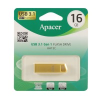 USB 3.1 Флеш накопитель 16Gb Apacer AH15C, Metal gold (AP16GAH15CC-1)