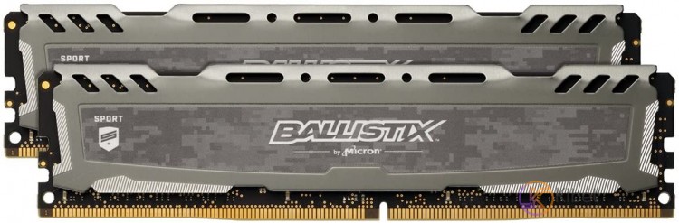 Модуль памяти 16Gb x 2 (32Gb Kit) DDR4, 2666 MHz, Crucial Ballistix, Black, 16-1