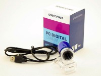 Web камера Greentree GT-V12 Blue, 0.3 Mpx, 640x480, USB 2.0, встроенный микрофон