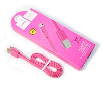 Кабель USB - microUSB, Hoco X5 Bamboo, 1 м, Pink