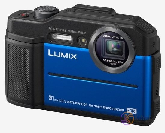 Фотоаппарат Panasonic Lumix DC-FT7 Blue (DC-FT7EE-A), 20.4 Mpx, LCD 3', зум опти