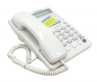 Телефон Panasonic KX-TS2362UAW White, повторный набор последнего номера, 3 кнопк