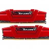 Модуль памяти 8Gb x 2 (16Gb Kit) DDR4, 2400 MHz, G.Skill Ripjaws V, Red, 17-17-1