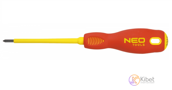 Отвертка Neo Tools крестовая PZ1 x 80 мм, 1000в (04-062)