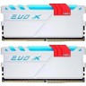 Модуль памяти 8Gb x 2 (16Gb Kit) DDR4, 3000 MHz, Geil Evo X White LED, 16-18-18-