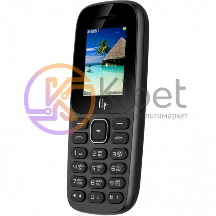 Мобильный телефон FLY FF183 Black, 2 Sim, 1.77' (128х160) TFT, microSD (max 16Gb