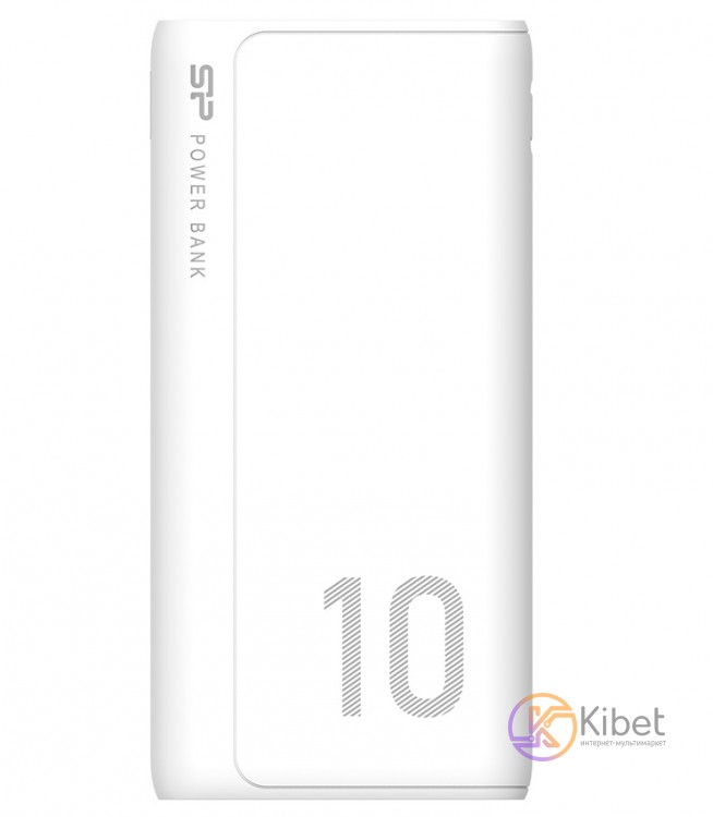 Универсальная мобильная батарея 10000 mAh, Silicon Power GP15, White, 2xUSB (5V