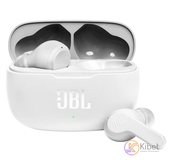 Наушники JBL Wave 200TWS, White, Bluetooth, микрофон, чехол с функцией зарядки,